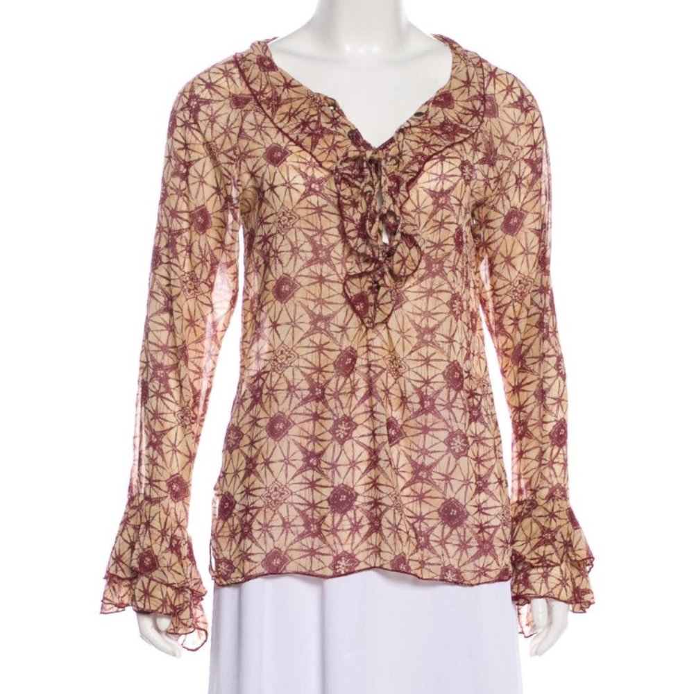 Sandro long sleeve blouse
